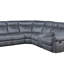 Dollum Two Tone Manual Recliner Sectional Sofa W/USB Port & Cupholder Console (Sectional)-464170602
