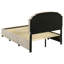 Lit de rangement rembourré à 4 tiroirs Marianna crème-221629505