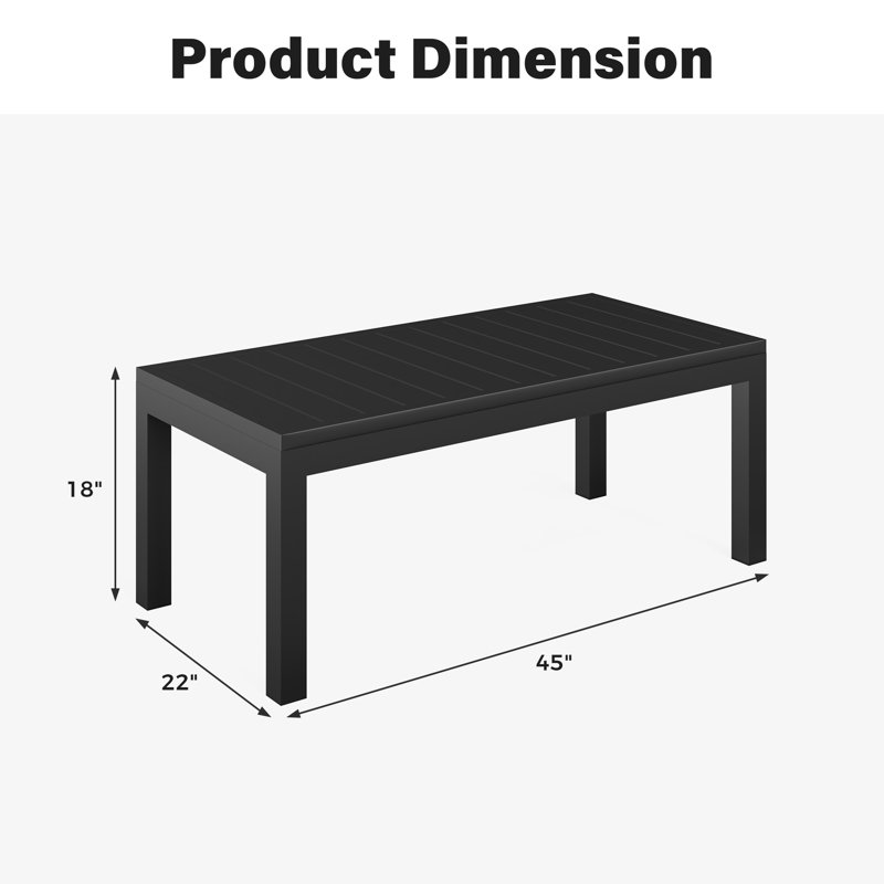 Metal Outdoor Coffee Table