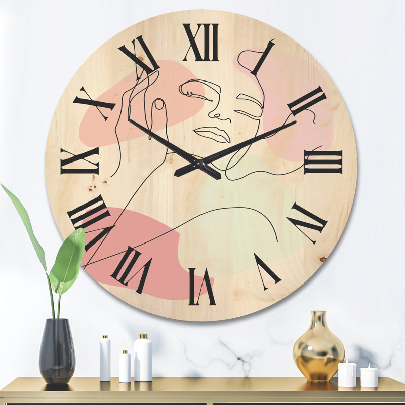 Horloge murale en bois, Grand