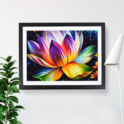 XH1022-6660X Painted Lotus Flower Vol.2 1 Piece Single Picture Frame Painting