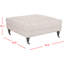 Repose-pieds carré capitonné 34,8 po Jaylon-493883191