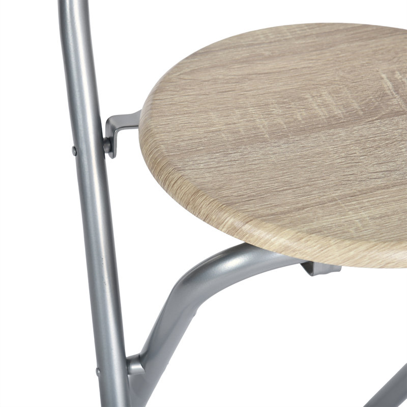 Contesa Counter Stool with Metal Frame, 2, Beech