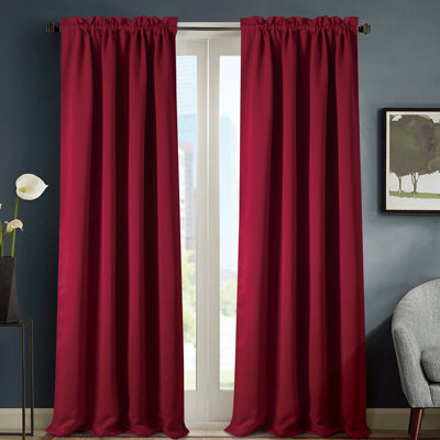 Twilight Blackout Thermal Rod Pocket Single Window Curtain Panel