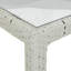 Castora Rectangular Glass Metal Outdoor Dining Table 100 cm D-433455655-433455657