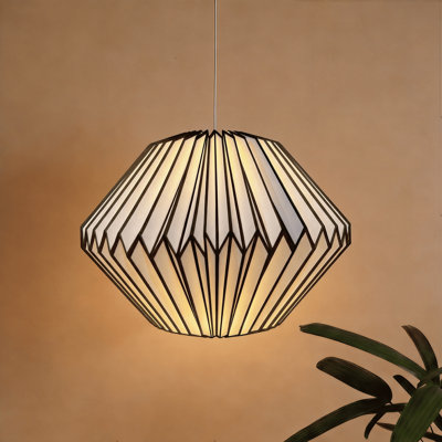 25cm H Cardboard / Paper Oval Pendant Shade