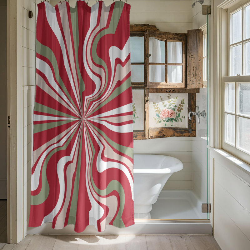Funky Noel - Premium Shower Curtain, 74" H x 71" W