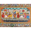 Lord Krishna et Gopis avec Krishna Leela | Peinture de Patta | Odisha Art