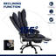 Fauteuil inclinable haut de gamme gris foncé avec repose-pieds réglable - Une fabrication de luxe pour les professionnels à la recherche de confort