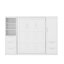 Grand lit escamotable avec tiroirs et tablettes-788849686