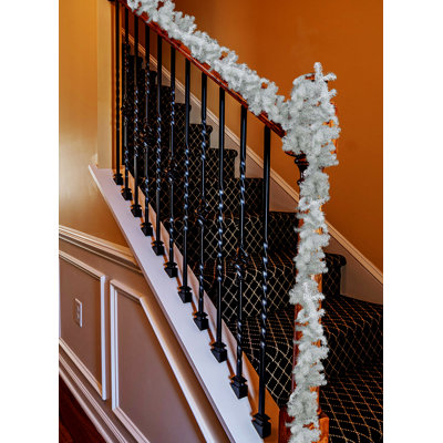0'' in. Faux Spruce Garland