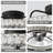20" Crystal Ceiling Fan With Remote, Luxury Modern Chandelier Ceiling Fan