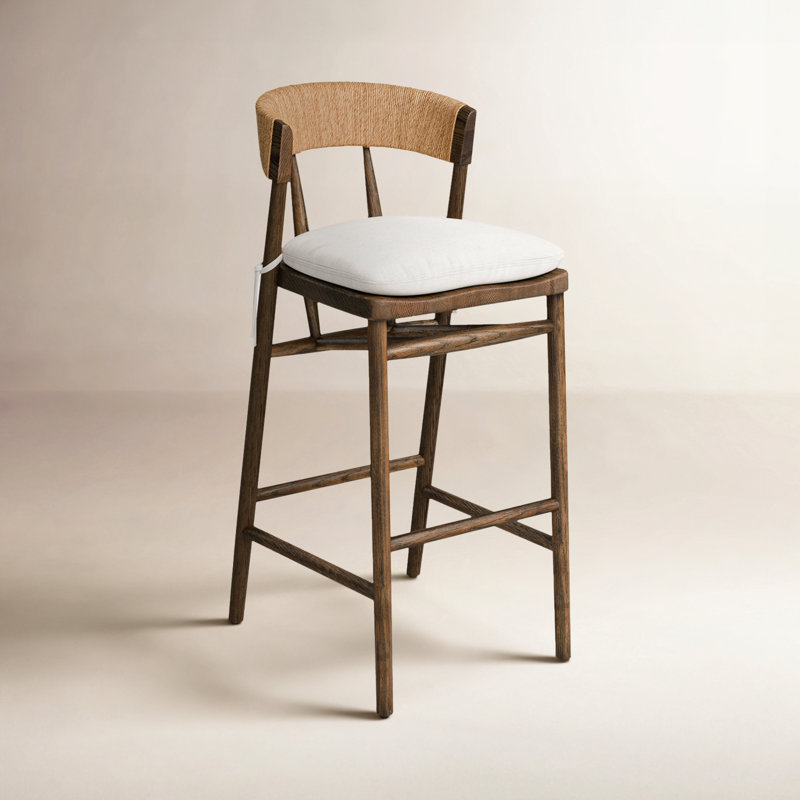 Naaliyah Stool With Cushion - Bar, Oak