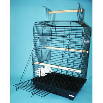 35'' Steel Play Top Table Top Bird Cage with Perch