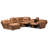 Eudon Upholstered Reclining U-Shaped Sectional Symmetrical