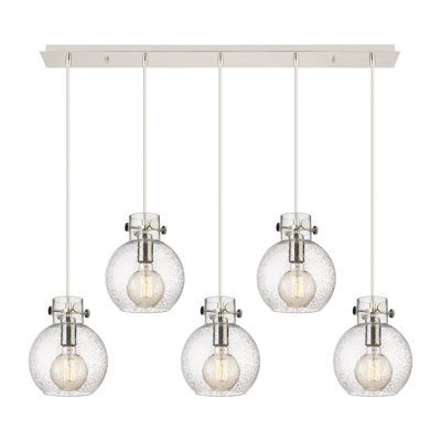 Luminaire suspendu sphère 5 lumières Amrith