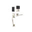 Emtek EMPowered 2 Touch Entry Set w/ Franklin Grip & Turino Lever, Key-Free w/ Bluetooth (RH)