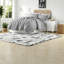 Ensembles de literie gris doux, courtepointe en polyester de style moderne pour la maison