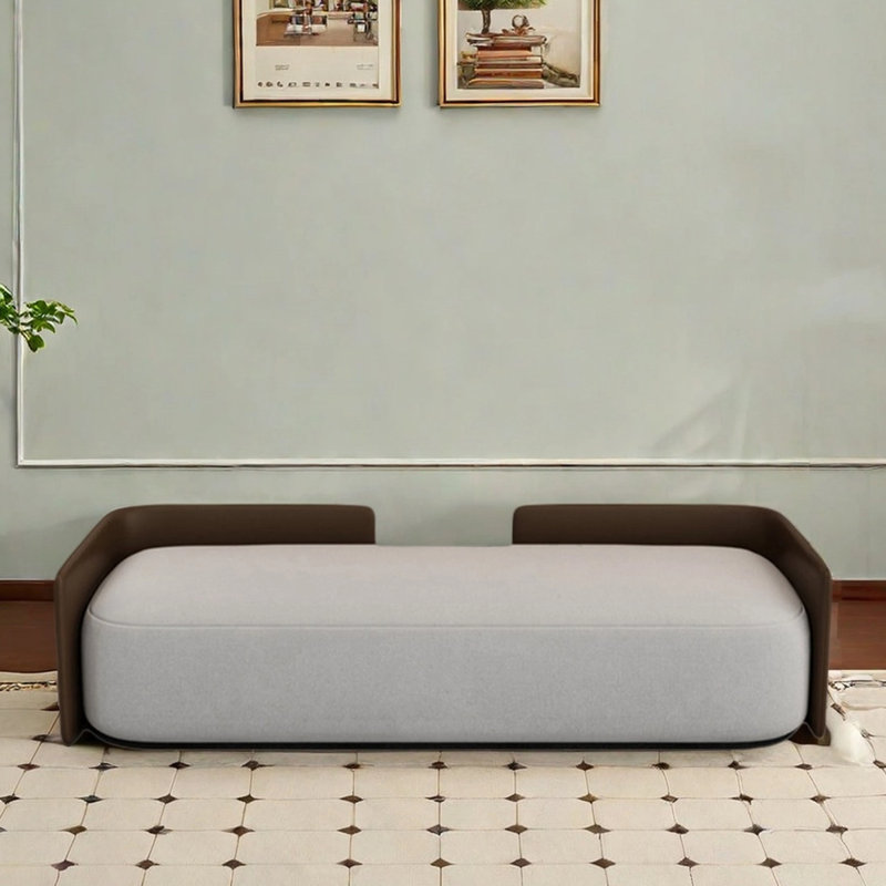 Banc simple avec rangement pour chaussures et siège de style canapé, H 21,65 po x l 62,99 po x P 17,72 po