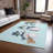 Machine Washable Indoor/Outdoor Christmas Snowman Xhevrie Sky Rug-1212481621