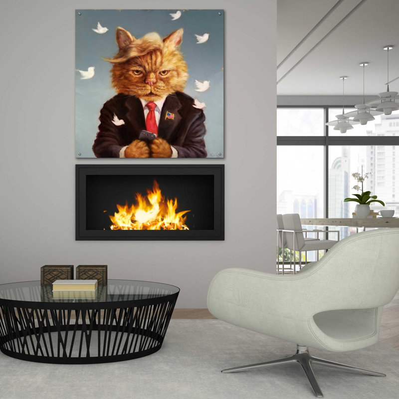 Art mural en verre acrylique, H 36 po x l 36 po x P 0,2 po
