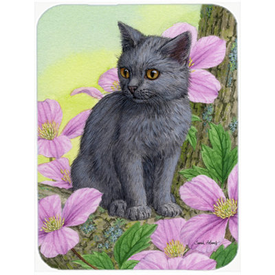 Planche à découper en verre trésors caroline Chartruex Kitten