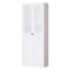 Organisateur de garde-manger en métal blanc de 72 po avec portes et tablettes, robuste, assemblage d'outils, idéal pour une armoire de rangement de cuisine, grand, 5 aimants silencieux réglables, ancrage mural complet