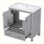 Meuble-lavabo moderne avec lavabo simple et tiroir-558742876