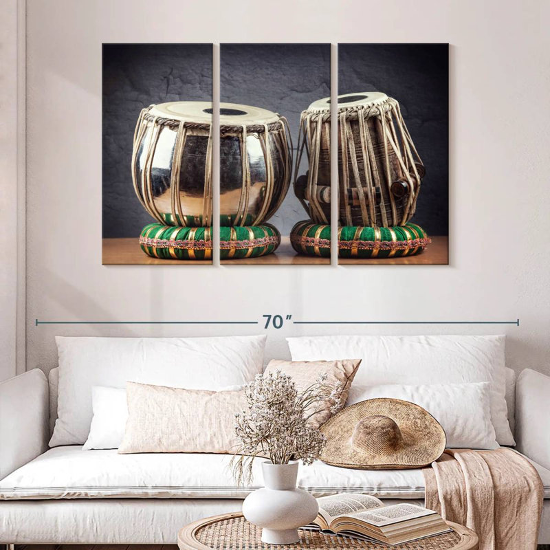 Abarca Tabla Drums, 32" H x 50" W