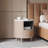 Modern Round Nightstand With Storage Drawer-1248229228
