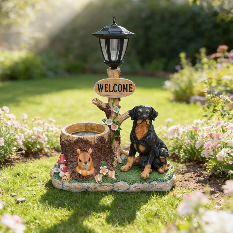 Pot de fleurs pour jardin Rottweiler