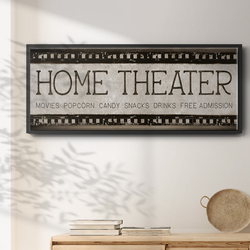 Home Theater- Framed Canvas