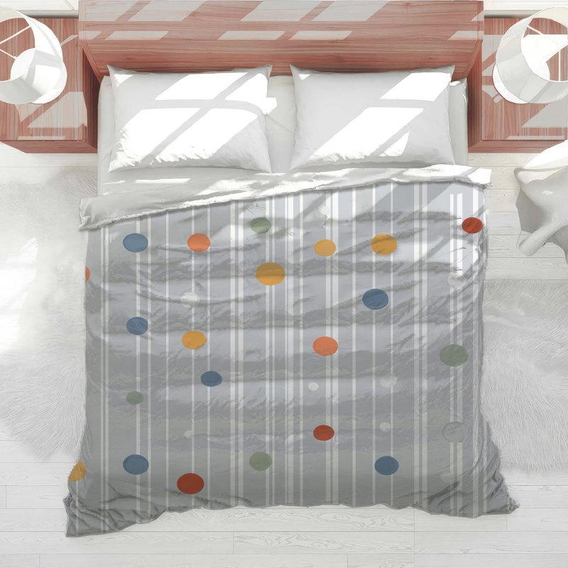 Polka Dots Bedding Pattern Comforter Modern, Queen