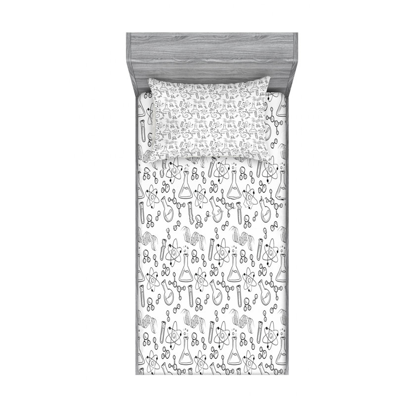 Microfiber Sheet Set, Twin Sheet Set with Fitted Sheet