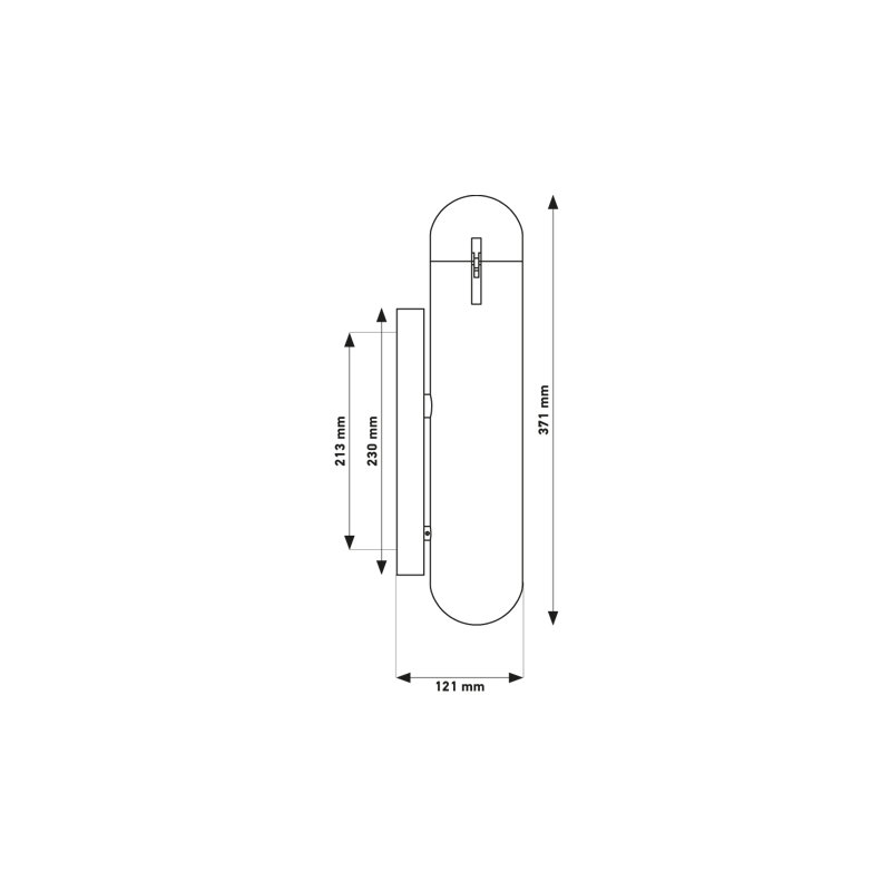 ISP Solid Brass LED Flush Mounted Sconce