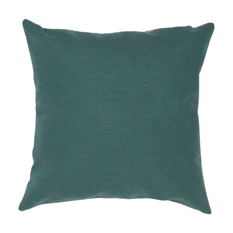 Coussin décoratif intérieur / extérieur Visions IV, Vert / jaune