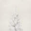 Arbre de Noël artificiel blanc avec support en métal pliable