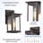 Outdoor Wall Sconce, Exterior Lighting Fixture, Anti-Rust Outdoor Wall Mounted Light, Black Carriage Lantern Lamp, Outside Porch Light With Clear Glass For Home, Garage (Oil Rubbed Bronze, 1 Pack)-1854882967