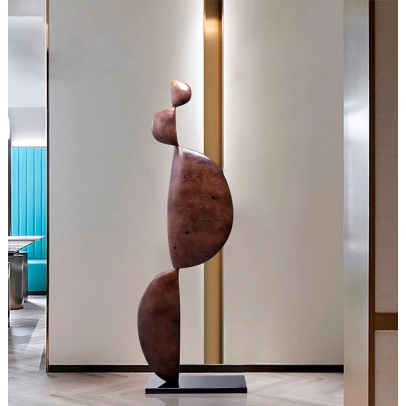 Ornement de sculpture en bois massif