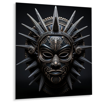 Masque africain Tribu I - décoration murale tribal africain en métal