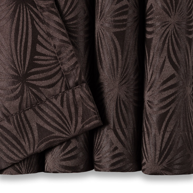 Panneaux de rideaux simples obscurcissant avec passe-tringle, l 52 po x L 96 po, Marron