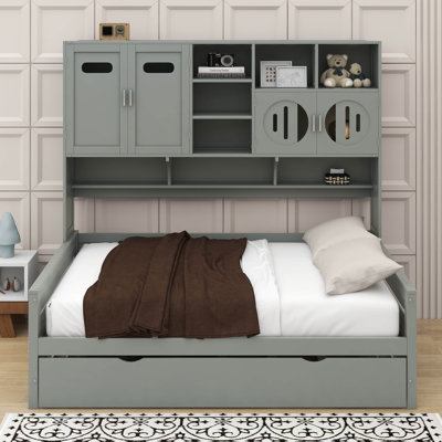 Twin Size Wooden Daybed With Trundle