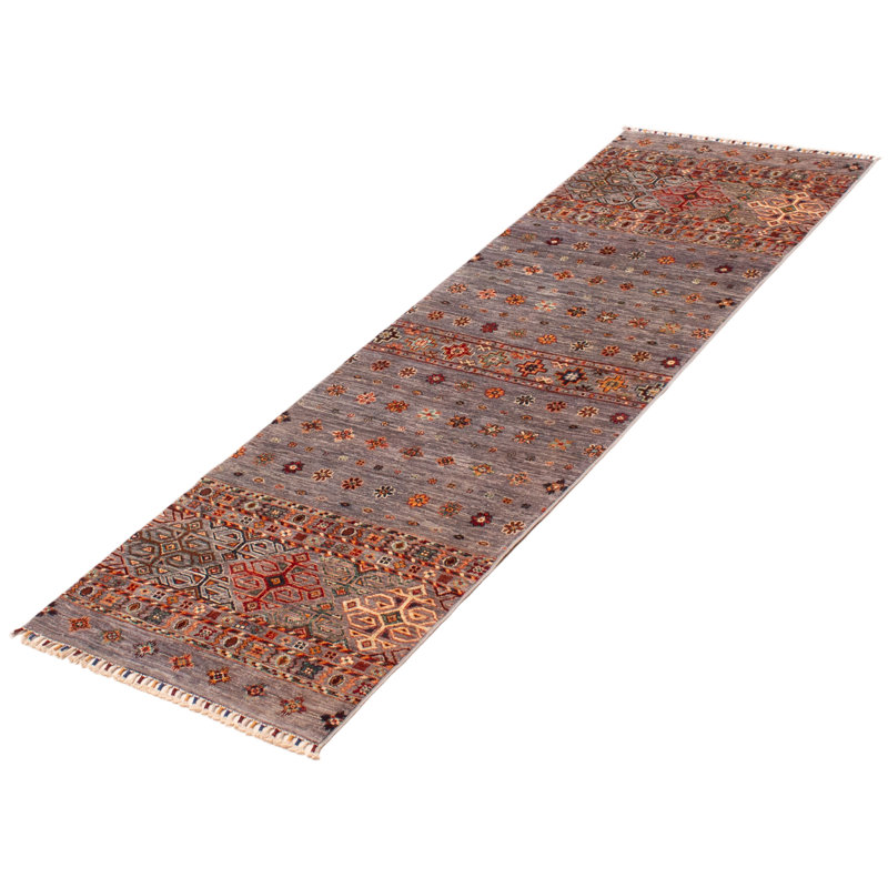 Modern Ersari Grey Rug 2'8" x 8'2"