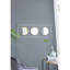 Décoration murale trois miroirs - blanc doré, flair moderne, 15,7 x 43,3 pouces