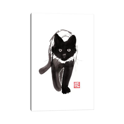 " Walking Cat " by Péchane Painting Print
