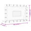 Giannini Football Net Rebounder White&Black 184x61x123 cm Steel and PE