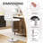16.14" Modern Pu Leather Bar Stools Set Of 2, Adjustable Swivel Bar Chairs With Footrest And Chrome Base, Soft Padded Seat & Back, Height Adjustable Counter Stools For Kitchen Island, Bar, Cafe-116484802