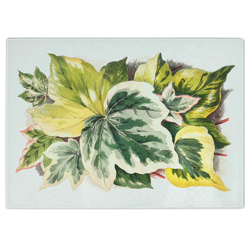 Tempered Glass Various Ivy Leaves by Shirley Hibberd Chopping Board, 28.5 cm W x 20 cm L