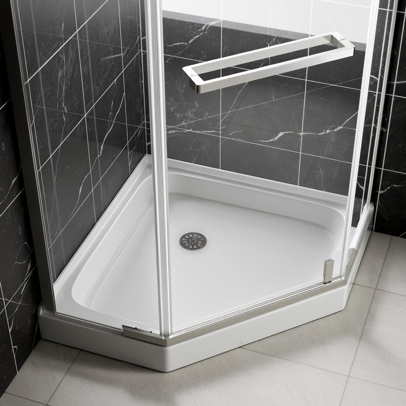 36" X 36" Neo-angle Single Threshold Acrylic Shower Base