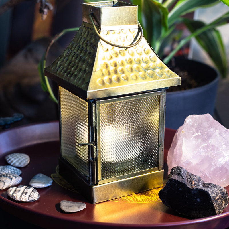 Medium Clear Hammered Lantern